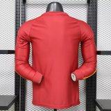 25/26 Roma  Leisure  Leisure Retro Long Sleeve  Player 1:1 Quality Soccer Jersey