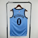 2025  Los Angeles Clippers City Edition Blue  #0 WESTBROOK  1:1 Quality NBA Season Jerseys