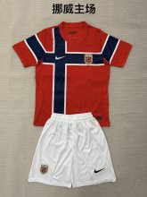 26/27（2026）Norway Home  Kids 1:1 Quality Soccer Jersey