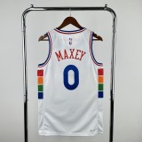 2025  Philadelphia 76ers City Edition #0 MAXEY  1:1 Quality NBA Season Jerseys