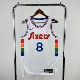 2025  Philadelphia 76ers City Edition #8 GEORGE   1:1 Quality NBA Season Jerseys