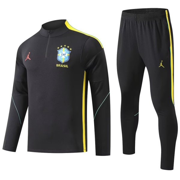26/27（2026） Brazil Black Kids 1:1 Quality Training Jersey
