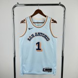 2025  San Antonio Spurs City Edition #1 WEMBANYAMA  1:1 Quality NBA Jersey