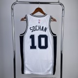 2023 San Antonio Spurs  White #10 SOCHAN  1:1 Quality NBA Season Jerseys