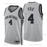 2026  San Antonio Spurs City Edition  #4 FOX  1:1 Quality NBA Jersey