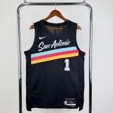 2026  San Antonio Spurs City Edition #1 WEMBANYAMA  1:1 Quality NBA Jersey