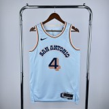 2025  San Antonio Spurs City Edition #4 FOX  1:1 Quality NBA Jersey