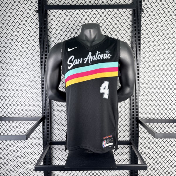 2026  San Antonio Spurs City Edition  #4 FOX  1:1 Quality NBA Jersey