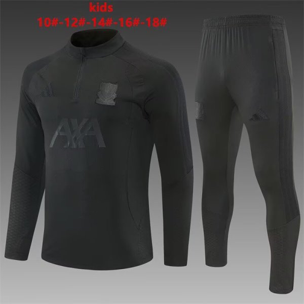 26/27 (2026)  Liverpool Kids Black  1:1 Quality Training Jersey