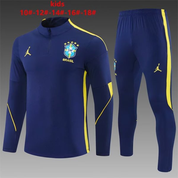 26/27（2026） Brazil Royal Blue Kids 1:1 Quality Training Jersey