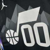2026  Utah Jazz Black #00 MARKKANEN  1:1 Quality NBA Season Jerseys