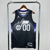 2026  Utah Jazz Black #00 MARKKANEN  1:1 Quality NBA Season Jerseys