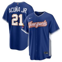 MLB Venezuela # 21 ACUNA JR  1:1 Quality Baseball Jerseys