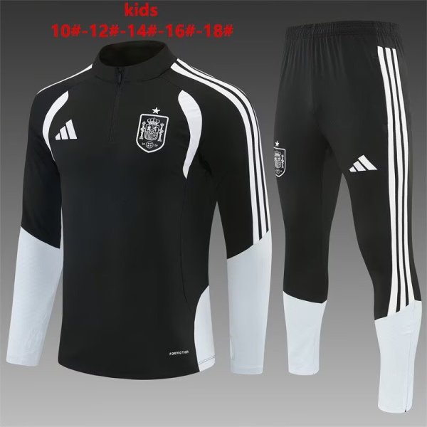 26/27（2026） Spain Black  Kids 1:1 Quality Training Jersey