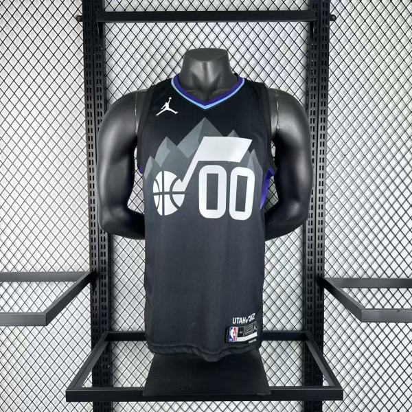 2026  Utah Jazz Black #00 MARKKANEN  1:1 Quality NBA Season Jerseys