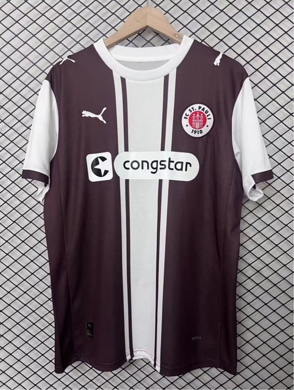 26/27 (2026)  FC St. Pauli Home Fans 1:1 Quality Soccer Jersey