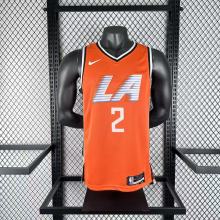 2026  Los Angeles Clippers Orange City Edition #2 LEONARD 1:1 Quality NBA Jersey