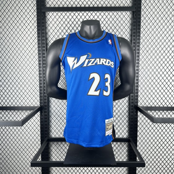 2001/2002  Washington Wizards Blue  #23 JORDAN  Retro 1:1 Quality NBA Season Jerseys
