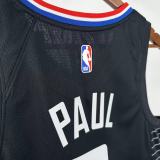 2023  Los Angeles Clippers Jordan  Blac #3 PAUL 1:1 Quality NBA Jersey
