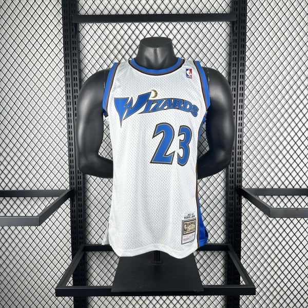 2001/2002  Washington Wizards White #23 JORDAN  Retro 1:1 Quality NBA Season Jerseys