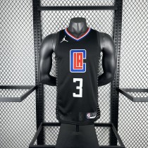 2023  Los Angeles Clippers Jordan  Blac #3 PAUL 1:1 Quality NBA Jersey