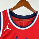 2025  Los Angeles Clippers Red #3 PAUL   1:1 Quality NBA Jersey
