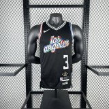 2023  Los Angeles Clippers City Edition Black #3 PAUL  1:1 Quality NBA Jersey