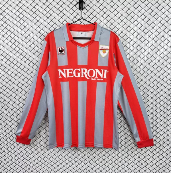 1995/1996 US Cremonese  Home  Long Sleeve Fans Retro  1:1 Quality Soccer Jersey