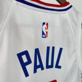 2023  Los Angeles Clippers White #3 PAUL  1:1 Quality NBA Jersey