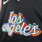 2023  Los Angeles Clippers City Edition Black #3 PAUL  1:1 Quality NBA Jersey