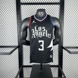 2023  Los Angeles Clippers Jordan  Blac #3 PAUL 1:1 Quality NBA Jersey