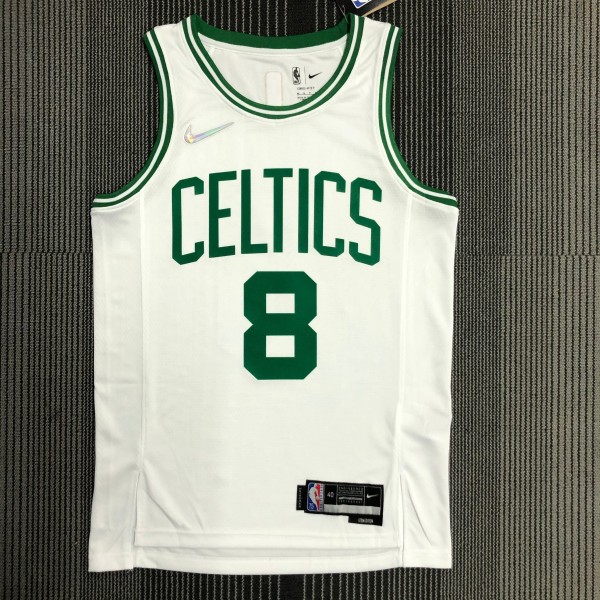 75 Year  Boston Celtics  Retro White #8 WALKER  1:1 Quality NBA Jersey