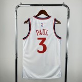 2025  Los Angeles Clippers #3 PAUL White 1:1 Quality NBA Jersey