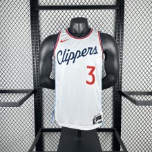 2025  Los Angeles Clippers #3 PAUL White 1:1 Quality NBA Jersey