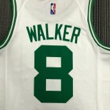 75 Year  Boston Celtics  Retro White #8 WALKER  1:1 Quality NBA Jersey