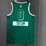 2022  Boston Celtics City Edition Retro  Green #0 TATUM  1:1 Quality NBA Jersey