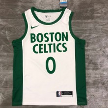 2021 Boston Celtics City Edition White #0 TATUM   1:1 Quality NBA Jersey