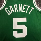 2007/2008  SW Boston Celtics Retro  Green #5 GARNETT 1:1 Quality NBA Jersey