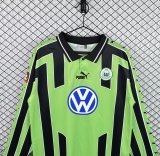 1999/2000  VfL Wolfsburg  Away  Long sleeve Fans Retro 1:1 Quality Soccer Jersey