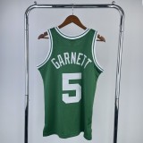 2007/2008  SW Boston Celtics Retro  Green #5 GARNETT 1:1 Quality NBA Jersey