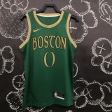 2020  Boston Celtics  City Edition Green #0 TATUM  1:1 Quality NBA Jersey