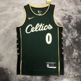 2023  Boston Celtics  City Edition Green #0 TATUM 1:1 Quality NBA Jersey