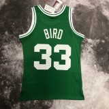 1985/1986  SW Boston Celtics Retro  Green #33 BIRD  1:1 Quality NBA Jersey