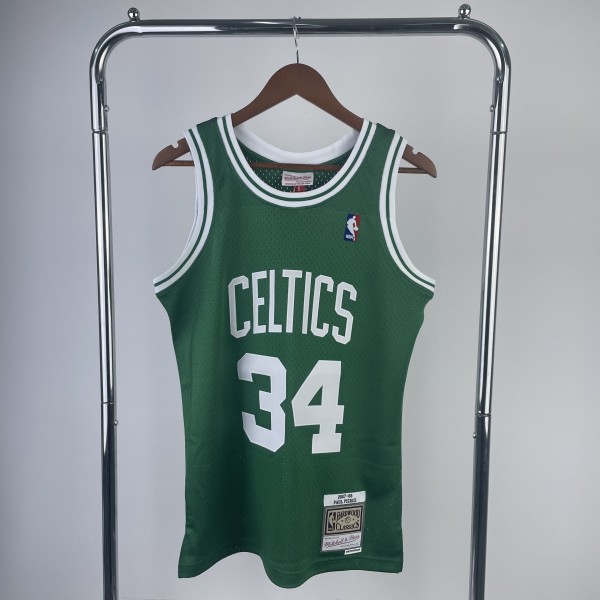 2007/2008  SW Boston Celtics Retro  Green #34 PIERCE 1:1 Quality NBA Jersey