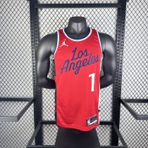 2025  Los Angeles Clippers Red #1 HARDEN   1:1 Quality NBA Season Jerseys