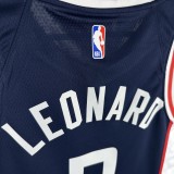2019  Los Angeles Clippers City Edition Blue #2 LEONARD  1:1 Quality NBA Season Jerseys