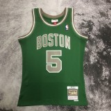 2007/2008  SW Boston Celtics Retro Green #5 GARNETT  1:1 Quality NBA Jersey
