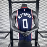 2019  Los Angeles Clippers City Edition Blue #0 WESTBROOK  1:1 Quality NBA Season Jerseys