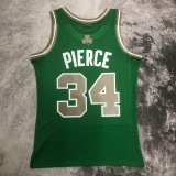 2007/2008  SW Boston Celtics Retro Green #34 PIERCE 1:1 Quality NBA Jersey