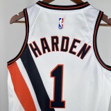 2020  Los Angeles Clippers City Edition White  #1 HARDEN  1:1 Quality NBA Season Jerseys